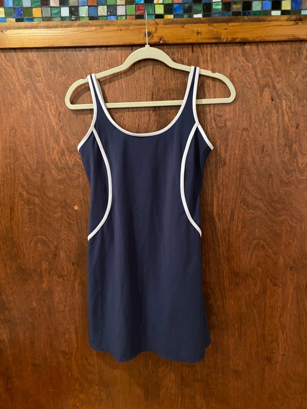 Abercrombie & Fitch Navy Contrast Trim Sporty Dress